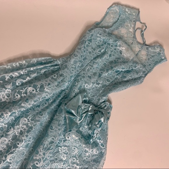 Vintage union made satin and lace Cinderella Dress - Picture 4 of 6